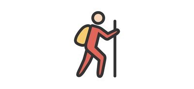 Image for Trekking Human Activity Cricut SVG Design