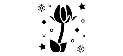 Image for Tulip Blossom Flower Cricut SVG Design