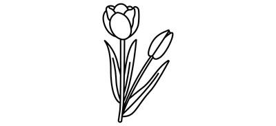 Image for Tulip Flower Blossom Cricut SVG Design