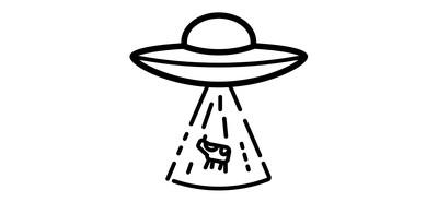 Image for Ufo Kidnapping Cow Cricut SVG Design