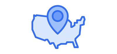 Image for Usa Map Usa Location Map Cricut SVG Design