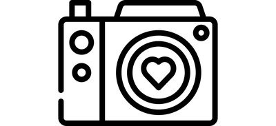 Image for Camera Heart Love Cricut SVG Design