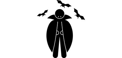 Image for Vampire Dracula Bats Cricut SVG Design