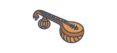 Image for Veena Instrument Equipment Cricut SVG Design