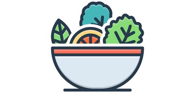 Image for Vegetable Bowl Leaf Cricut SVG Design