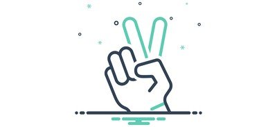 Image for Victory Hand Showing Peace Cricut SVG Design