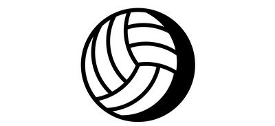 Image for Volleyball Beach Ball Cricut SVG Design