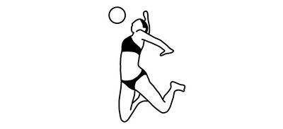 Image for Free Volleyball Cricut SVG Design