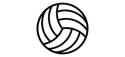 Image for Free Volleyball Beach Ball Cricut SVG Design