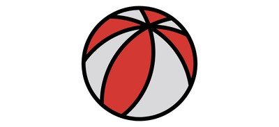 Image for Free Volleyball Beach Ball Cricut SVG Design