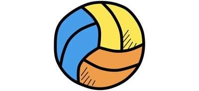 Image for Volleyball Ball Play Cricut SVG Design