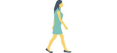 Image for Walking Running Female Cricut SVG Design