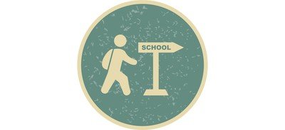 Image for Walking To Schol Cricut SVG Design