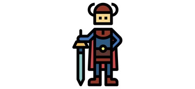 Image for Warrior Vikings Swordsman Cricut SVG Design