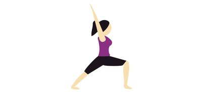 Image for Warrior Pose Yoga Cricut SVG Design