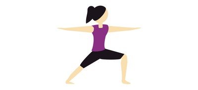 Image for Warrior Pose Yoga Cricut SVG Design