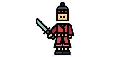 Image for Warrior Korean Swordsman Cricut SVG Design