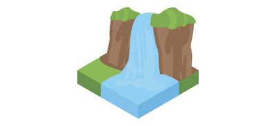 Image for Waterfall Scenery Barrage Cricut SVG Design