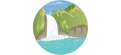 Image for Waterfall River Tree Cricut SVG Design