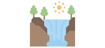 Image for Waterfall Trees Water Cricut SVG Design