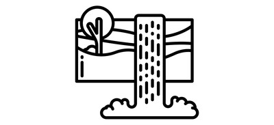 Image for Waterfall Water Landscape Cricut SVG Design