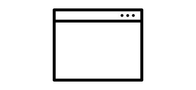 Image for Free Webpage Window Blank Cricut SVG Design