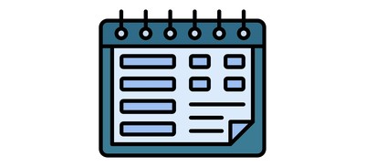 Image for Week Calendar Daily Cricut SVG Design