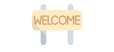 Image for Welcome Greeting Signboard Cricut SVG Design