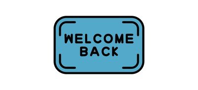 Image for Welcome Greeting Welcome Back Cricut SVG Design