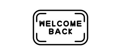 Image for Welcome Greeting Welcome Back Cricut SVG Design