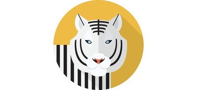 Image for White Tiger Animal Cricut SVG Design