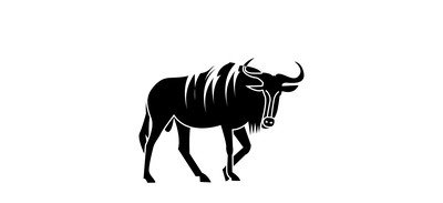 Image for Wild Animals Wildebeest Mammals Cricut SVG Design