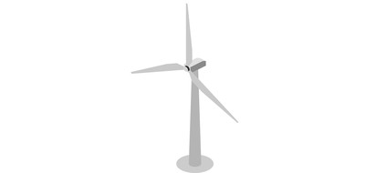 Image for Free Wind Turbine Cricut SVG Design