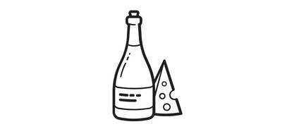 Image for Wine Bottle Cheese Cricut SVG Design