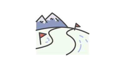 Image for Winter Ski Landscape Cricut SVG Design