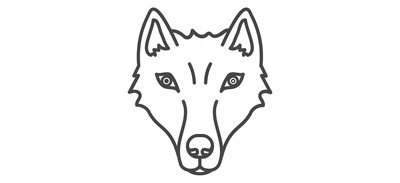 Image for Wolf Face Wildlife Cricut SVG Design