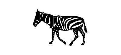 Image for Zebra Animal Ass Cricut SVG Design