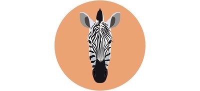 Image for Zebra Face Animal Cricut SVG Design