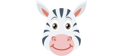 Image for Zebra Face Animal Cricut SVG Design