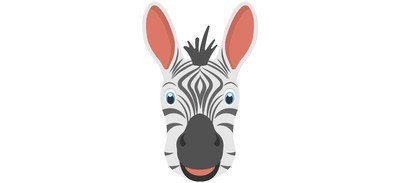 Image for Zebra Face Black Cricut SVG Design