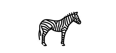 Image for Zebra Mammal Animal Cricut SVG Design