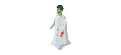 Image for Zombie Dead Man Halloween Character Cricut SVG Design