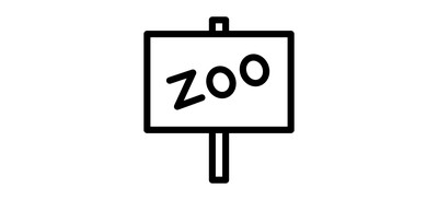 Image for Zoo Board Sign Cricut SVG Design